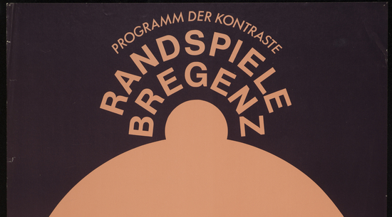 Das erste Plakat der Randspiele aus dem Jahr 1972 (Ausschnitt). © Reinhold Luger