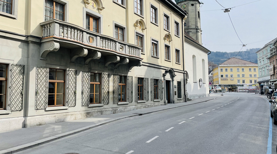 Die Rathausstraße wird nun auch umgebaut. © Stadt Bregenz