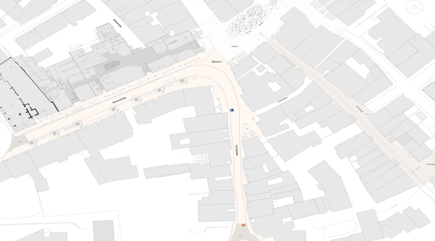 Diese Abbildung zeigt einen Plan der Quartiersentwicklung Leutbühel.