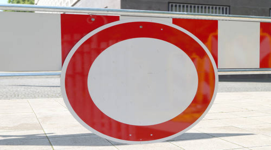 Diese Abbildung zeigt das "Durchfahrt verboten" Straßenschild.