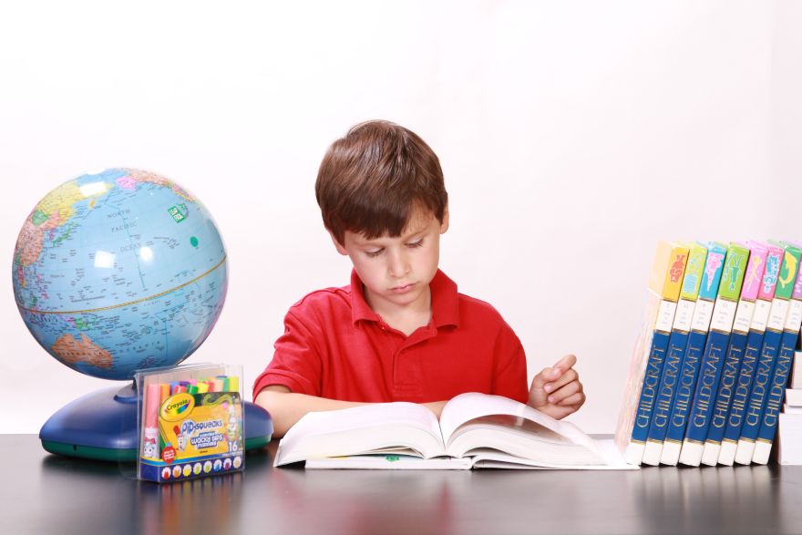Kind Globus Bücher Lernen